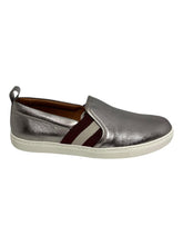 Load image into Gallery viewer, Bally Henrika 6212747 Silver Lamb Leather Slip-on Low-top Sneakers MSRP$450