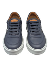 Load image into Gallery viewer, Bally Coby 6310055 Men's Ink Lamb Leather Sneakers MSRP $635