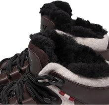 Load image into Gallery viewer, Bally Cusago 6239736 Women's Ebano Shearling-Lined Leather Boots MSRP $660