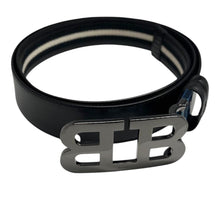 Load image into Gallery viewer, Bally 6303775 Mirror B Reversible Leather Striped/Black Belt EU 120/US 47 MSRP $450