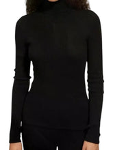 Load image into Gallery viewer, Bally 6302984 Women's Alpine Black Cashmere Turtleneck Sweater Size S MSRP $950