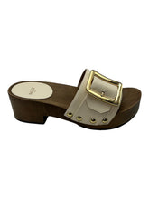 Load image into Gallery viewer, Bally Ellin 6238124 Women's Bone Calf Plain Leather Buckled Sandals MSRP $580