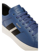 Load image into Gallery viewer, Bally Moony 6302820 Men's Neon Blue Calf Plain Leather Sneakers MSRP $600