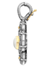Load image into Gallery viewer, Konstantino 18K & Silver Labradorite Pearl Cross with Chain STKJ28-122 MSRP $865