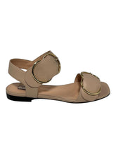 Load image into Gallery viewer, Bally Casila 6225701 Women's Skin Lamb Leather Flat Sandals MSRP $695