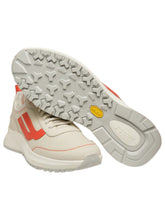 Load image into Gallery viewer, Bally Darys 6303303 Men's Dusty White & Orange Suede Leather Sneakers MSRP $630