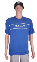 Load image into Gallery viewer, Bally 6240604 Men's Blue Cotton Printed Logo T-Shirt MSRP $290