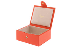 Load image into Gallery viewer, Rapport London Sussex Leather Jewelry & Accessory Box in Orange - F176
