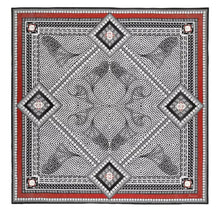 Load image into Gallery viewer, Baccarat 2809038 Ladies Louxor Twillsilk Maxi Tie Red Scarf MSRP $400