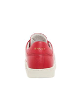 Load image into Gallery viewer, Bally Thiago 6309518 Candy Red Calf Plain Low-Top Leather Sneaker MSRP $560
