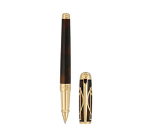 Load image into Gallery viewer, S.T. Dupont 412038L Line D Vitruvian Man Prestige Brown Rollerball Pen MSRP $1895