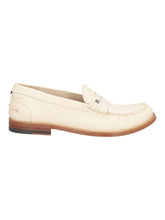 Load image into Gallery viewer, Bally Ron-FT 6303286 Men's Bone Grained Leather Penny Loafers MSRP $870