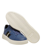 Load image into Gallery viewer, Bally Moony 6302820 Men's Neon Blue Calf Plain Leather Sneakers MSRP $600