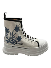 Load image into Gallery viewer, Bally Fyon 6302341 Women's Bone Cotton Chunky Soled Lace-Up Sneakers MSRP $730