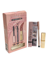 Load image into Gallery viewer, Loreal I Am Worth It Nudes Set Black Mascara Black Eyeliner & Nude Lipstick