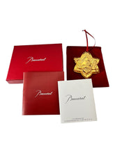 Load image into Gallery viewer, Baccarat 2812732 Gold Crystal Noel 2018 Gold Annual Ornament MSRP $195