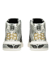 Load image into Gallery viewer, Bally Meson 6301300 Men's White Snakeskin Embossed High Top Sneaker MSRP $720