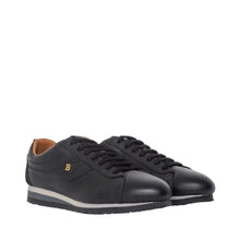 Load image into Gallery viewer, Bally Bredy 6222737 Men's Black Deer Leather Sneakers MSRP $450