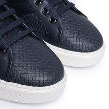 Load image into Gallery viewer, Bally Mirty 6238673 Men's Midnight Calf Leather Sneakers Size 12.5 MSRP $690