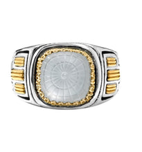 Load image into Gallery viewer, Konstantino Dome Sterling Silver,18k Gold & Mothe of Pearl Ring DKJ973-313 S8 MSRP $995