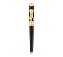 Load image into Gallery viewer, S.T. Dupont 412038L Line D Vitruvian Man Prestige Brown Rollerball Pen MSRP $1895
