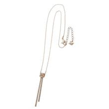 Load image into Gallery viewer, Swarovski Lifelong Y Pendant Necklace 5390817 Rose Gold-Tone Plated & Crystal