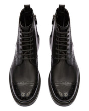 Load image into Gallery viewer, Bally Nicoldon 6301514 Men's Black Calf Plain Leather Boots MSRP $943