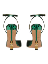 Load image into Gallery viewer, Bally Tatjana 6304387 Ladies Deep Emerald Leather 105mm Pumps MSRP $1200