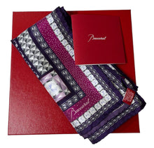 Load image into Gallery viewer, Baccarat 2809962 Ladies Louxor Twillsilk Maxi Tie Purple Scarf MSRP $400