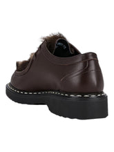 Load image into Gallery viewer, Bally Nadhy 6304691 Men's Ebano Leather Fur Derby Shoes MSRP $979