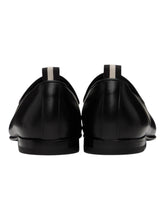Load image into Gallery viewer, Bally Geremy 6304152 Men's Black Calf Plain Leather Loafers MSRP $820