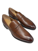 Load image into Gallery viewer, Bally Scober 6301600 Men's Cuero Leather Penny Loafers Size 10 MSRP $770