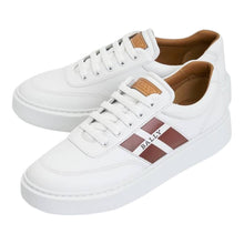 Load image into Gallery viewer, Bally Coby 6310054 Men's White Lamb Leather Sneakers MSRP $635
