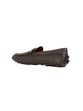 Load image into Gallery viewer, Bally Karlos 6304974 Men's Ebano Pebbled-Leather Driving Shoes MSRP $690