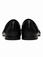 Load image into Gallery viewer, Bally Parvy 6308055 Men's Black Buffalo Plain Leather Loafer MSRP $820