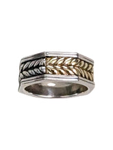 Load image into Gallery viewer, Konstantino Sterling Silver & 18K Gold Ring Size 10 DKJ685-130 MSRP $990