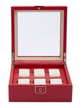Load image into Gallery viewer, Wolf 1834 Palermo 6 Unit Watch Box Red - 213872