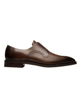 Load image into Gallery viewer, Bally Scrivani 6306756 Men's Ebano Leather Derby Shoes MSRP $1260