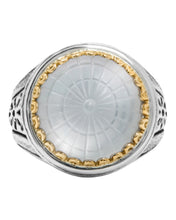 Load image into Gallery viewer, Konstantino Dome Silver 18k Gold MOP Doublet Ring DKJ972-313 S6 MSRP $850
