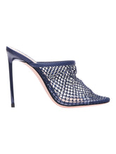 Load image into Gallery viewer, Bally Tyna 6304282 Women's Marine Crystal Mesh Pumps Size 8.5 MSRP $1350