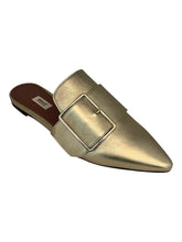 Load image into Gallery viewer, Bally Hamelin 6223284 Ladies Champagne Leather Buckled Mules MSRP $630