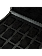 Load image into Gallery viewer, Wolf 1834 British Racing 15 Piece Watch Box Black - 793202