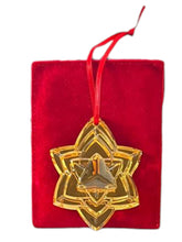 Load image into Gallery viewer, Baccarat 2812732 Gold Crystal Noel 2018 Gold Annual Ornament MSRP $195