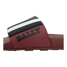 Load image into Gallery viewer, Bally Saxor 6219587 Men's Garnet Rubber Slide Sandals MSRP $220