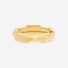 Load image into Gallery viewer, GUCCI Link to Love Studded 18kt Yellow Gold Ring YBC662188001 MSRP $2050
