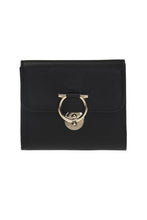 Load image into Gallery viewer, Salvatore Ferragamo Gancini Women's 688807 Black Small Wallet MSRP $575
