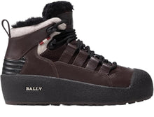 Load image into Gallery viewer, Bally Cusago 6239736 Women's Ebano Shearling-Lined Leather Boots MSRP $660