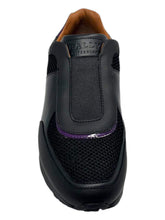 Load image into Gallery viewer, Bally Asmund 6217402 Men's Black Leather/Fabric Sneakers MSRP $630