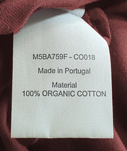 Load image into Gallery viewer, Bally 6301037 Men's Burgundy 100% Organic Cotton Print T-Shirt Size XXS