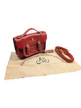 Load image into Gallery viewer, Cambridge Satchel MINNA1523MPG The Mini Red Leather CrossBody Bag MSRP $265